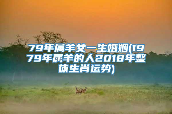 79年属羊女一生婚姻(1979年属羊的人2018年整体生肖运势)