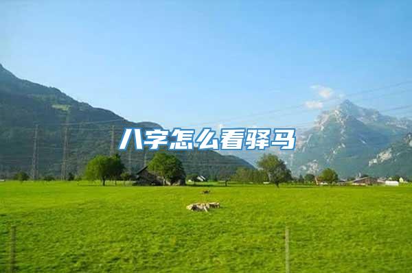 八字怎么看驿马