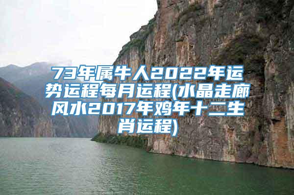 73年属牛人2022年运势运程每月运程(水晶走廊风水2017年鸡年十二生肖运程)