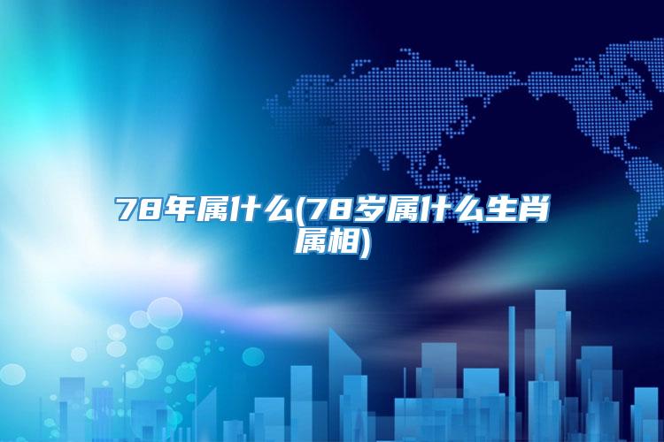 78年属什么(78岁属什么生肖属相)