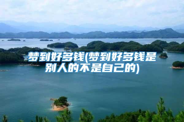 梦到好多钱(梦到好多钱是别人的不是自己的)
