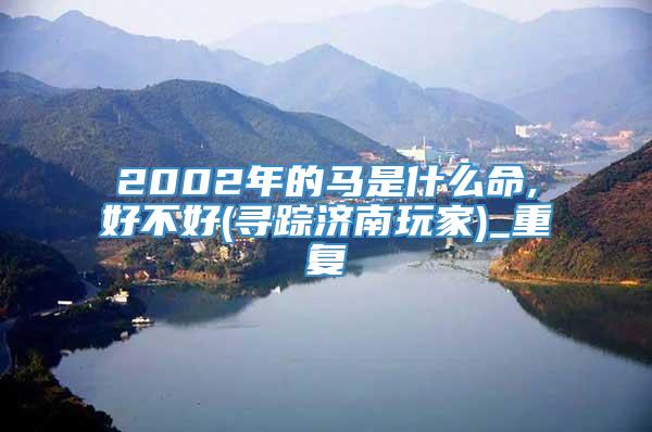 2002年的马是什么命,好不好(寻踪济南玩家)_重复