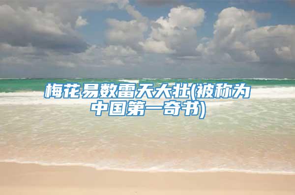 梅花易数雷天大壮(被称为中国第一奇书)