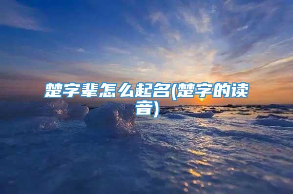 楚字辈怎么起名(楚字的读音)