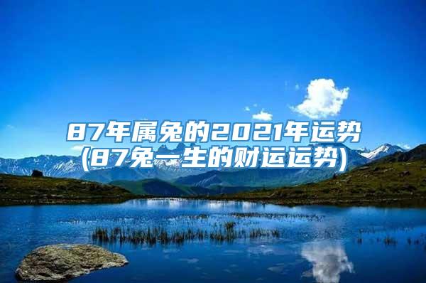 87年属兔的2021年运势(87兔一生的财运运势)