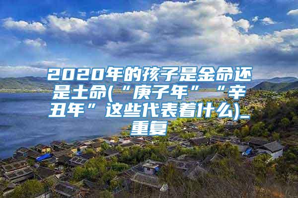 2020年的孩子是金命还是土命(“庚子年”“辛丑年”这些代表着什么)_重复