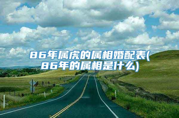 86年属虎的属相婚配表(86年的属相是什么)