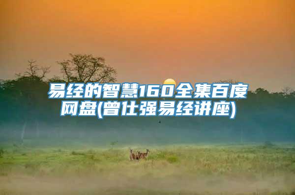 易经的智慧160全集百度网盘(曾仕强易经讲座)