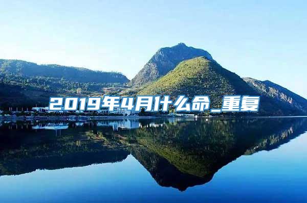 2019年4月什么命_重复