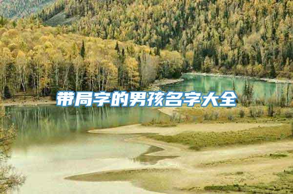 带局字的男孩名字大全