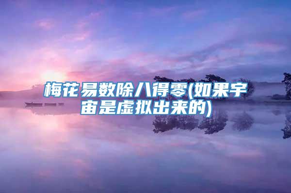 梅花易数除八得零(如果宇宙是虚拟出来的)