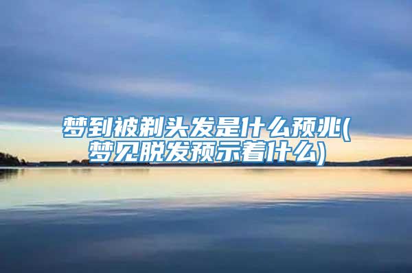 梦到被剃头发是什么预兆(梦见脱发预示着什么)