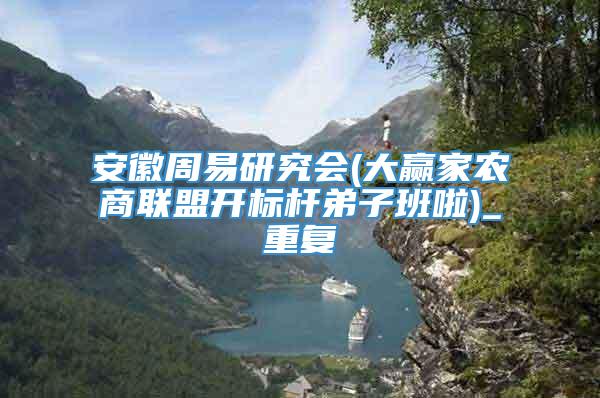 安徽周易研究会(大赢家农商联盟开标杆弟子班啦)_重复