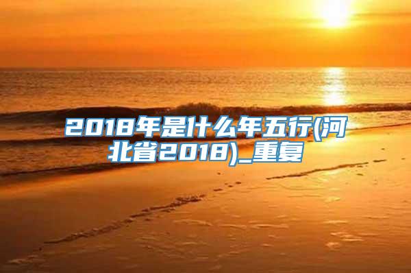 2018年是什么年五行(河北省2018)_重复