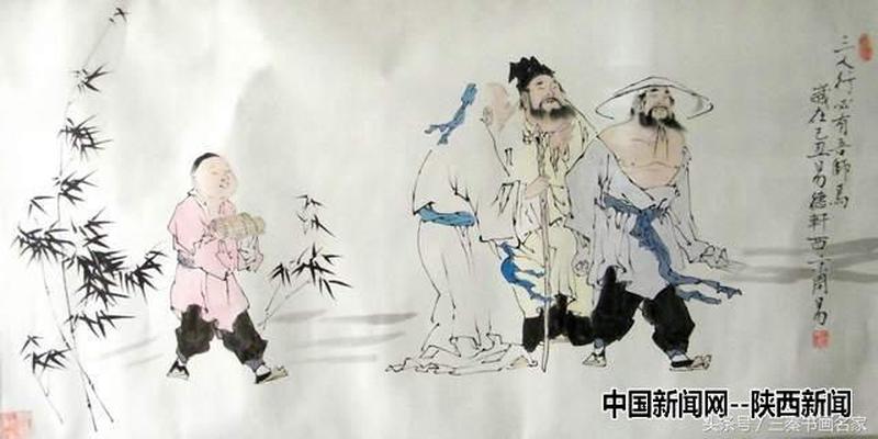 画家周易作品赏析：人物画古朴典雅布局精到 画风清新凝练传神