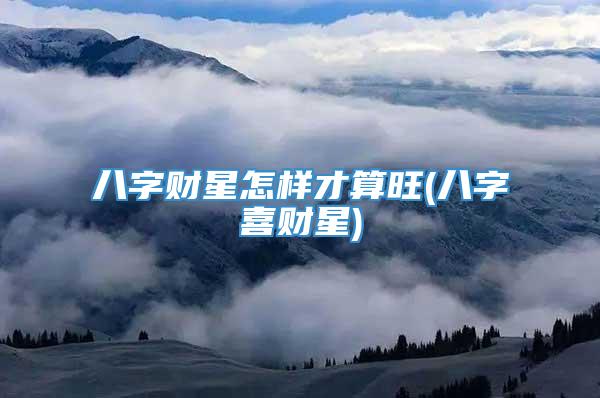 八字财星怎样才算旺(八字喜财星)