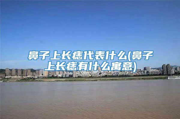 鼻子上长痣代表什么(鼻子上长痣有什么寓意)