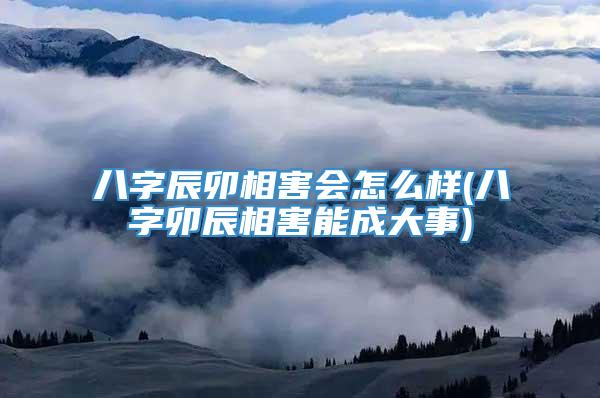 八字辰卯相害会怎么样(八字卯辰相害能成大事)