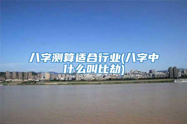 八字测算适合行业(八字中什么叫比劫)