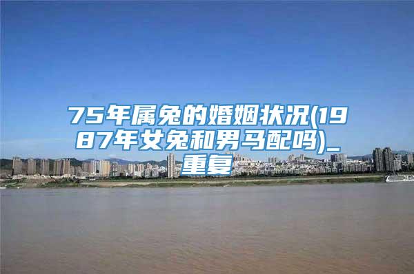 75年属兔的婚姻状况(1987年女兔和男马配吗)_重复