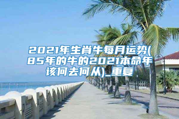 2021年生肖牛每月运势(85年的牛的2021本命年该何去何从)_重复