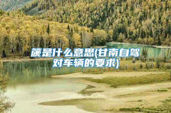 篪是什么意思(甘南自驾对车辆的要求)
