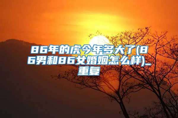 86年的虎今年多大了(86男和86女婚姻怎么样)_重复