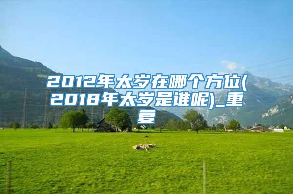 2012年太岁在哪个方位(2018年太岁是谁呢)_重复