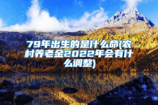 79年出生的是什么命(农村养老金2022年会有什么调整)