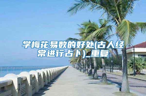 学梅花易数的好处(古人经常进行占卜)_重复