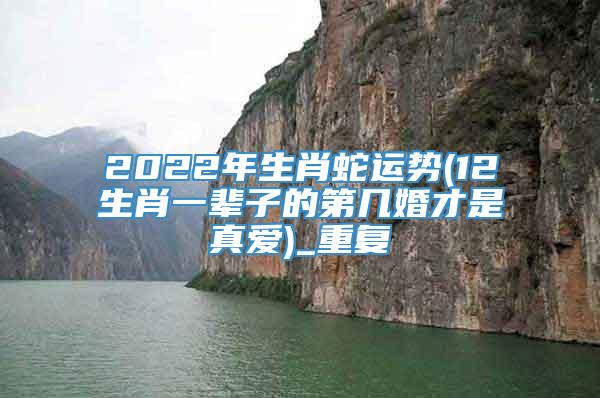 2022年生肖蛇运势(12生肖一辈子的第几婚才是真爱)_重复