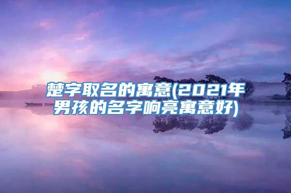 楚字取名的寓意(2021年男孩的名字响亮寓意好)