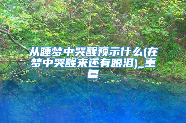 从睡梦中哭醒预示什么(在梦中哭醒来还有眼泪)_重复