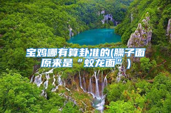 宝鸡哪有算卦准的(臊子面原来是“蛟龙面”)