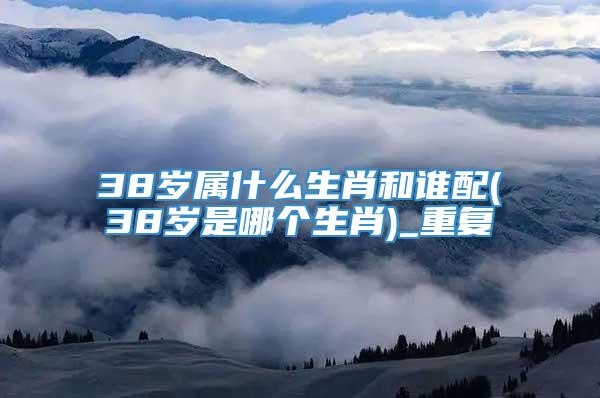 38岁属什么生肖和谁配(38岁是哪个生肖)_重复