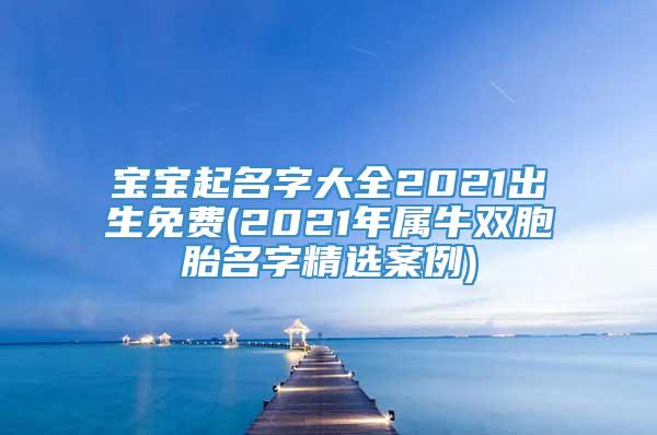 宝宝起名字大全2021出生免费(2021年属牛双胞胎名字精选案例)