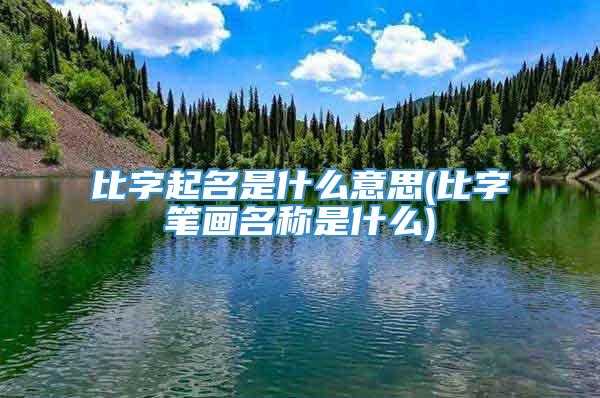 比字起名是什么意思(比字笔画名称是什么)