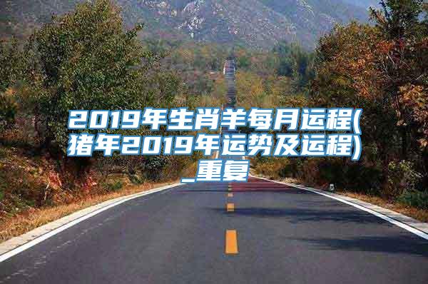 2019年生肖羊每月运程(猪年2019年运势及运程)_重复