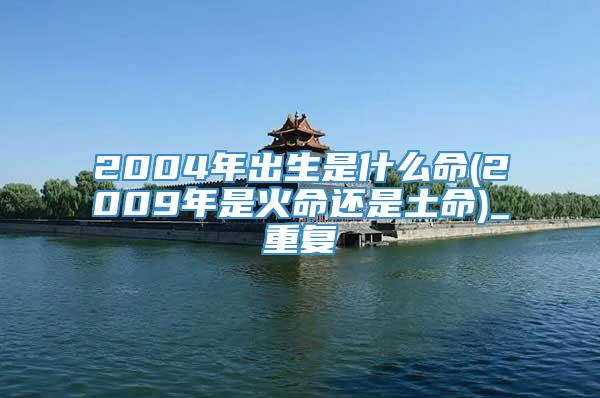 2004年出生是什么命(2009年是火命还是土命)_重复