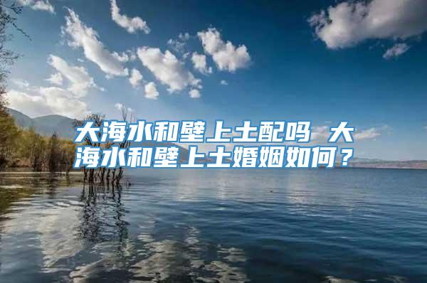 大海水和壁上土配吗 大海水和壁上土婚姻如何？