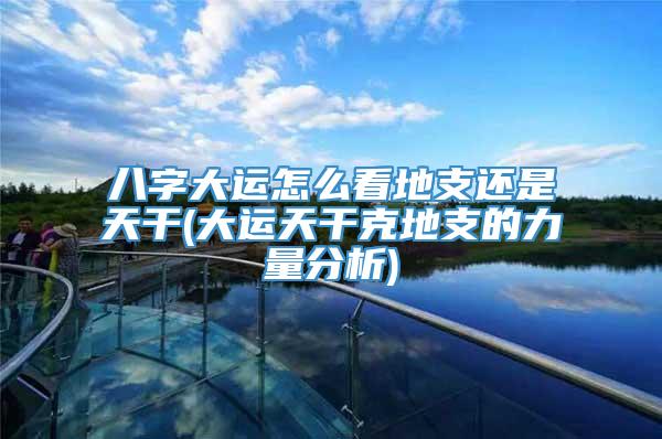 八字大运怎么看地支还是天干(大运天干克地支的力量分析)