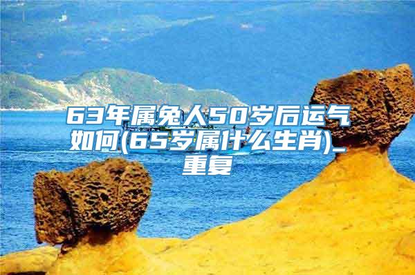 63年属兔人50岁后运气如何(65岁属什么生肖)_重复