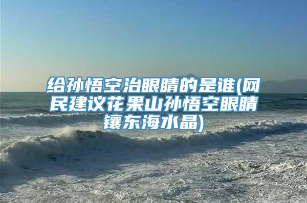 给孙悟空治眼睛的是谁(网民建议花果山孙悟空眼睛镶东海水晶)