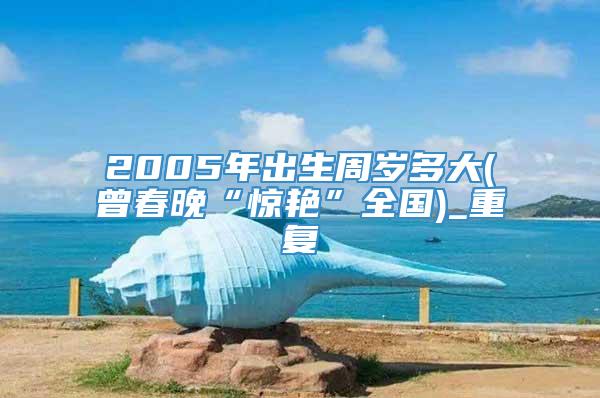 2005年出生周岁多大(曾春晚“惊艳”全国)_重复