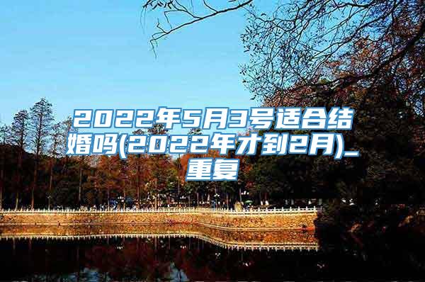 2022年5月3号适合结婚吗(2022年才到2月)_重复