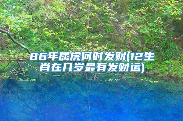 86年属虎何时发财(12生肖在几岁最有发财运)