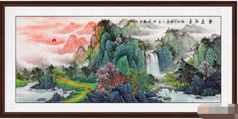 客厅沙发背景墙装饰画，高雅艺术也有好风水