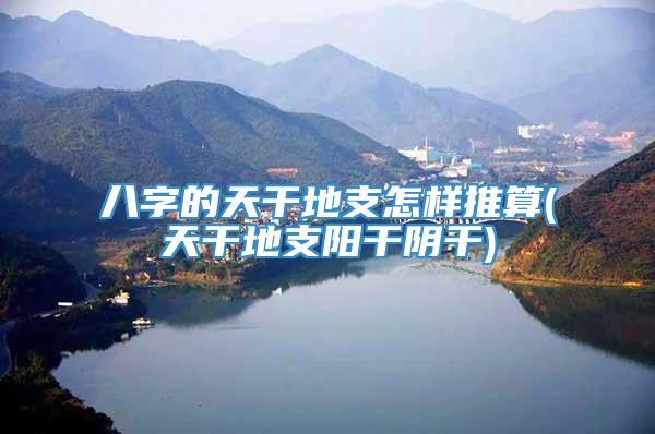 八字的天干地支怎样推算(天干地支阳干阴干)