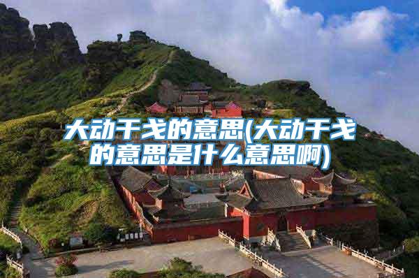 大动干戈的意思(大动干戈的意思是什么意思啊)