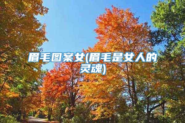 眉毛图案女(眉毛是女人的灵魂)